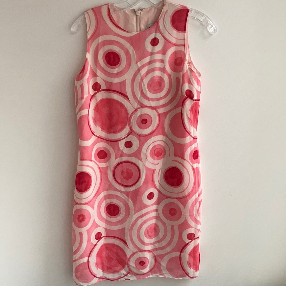 Emanuel Ungaro Silk Vintage Abstract Circle Dress